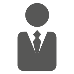 Executive symbol silhouette PNG Design