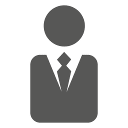 Silhueta do símbolo executivo Desenho PNG