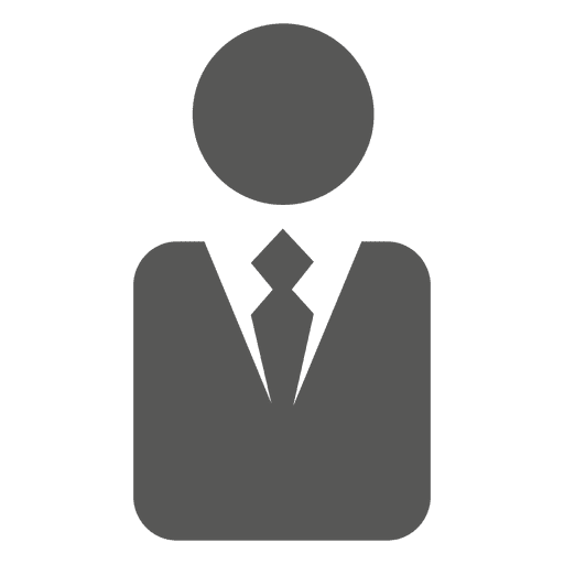 Executive symbol silhouette PNG Design