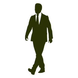 Executive walking silhouette 2 PNG Design Transparent PNG