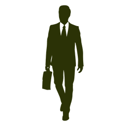 Executiva andar silueta 3 Desenho PNG
