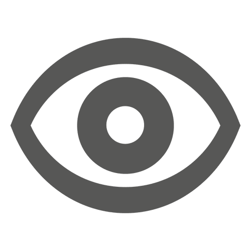 Icono de ojo plano Diseño PNG