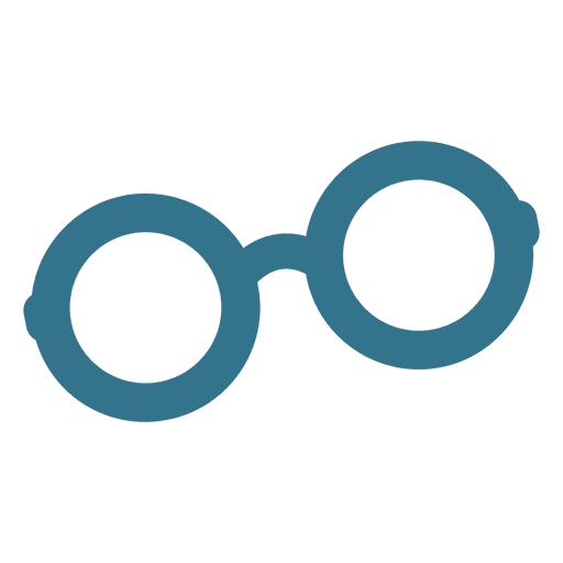 Eyeglass flat icon - Transparent PNG & SVG vector file