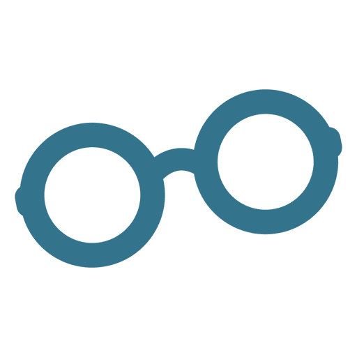 Eyeglass flat icon PNG Design