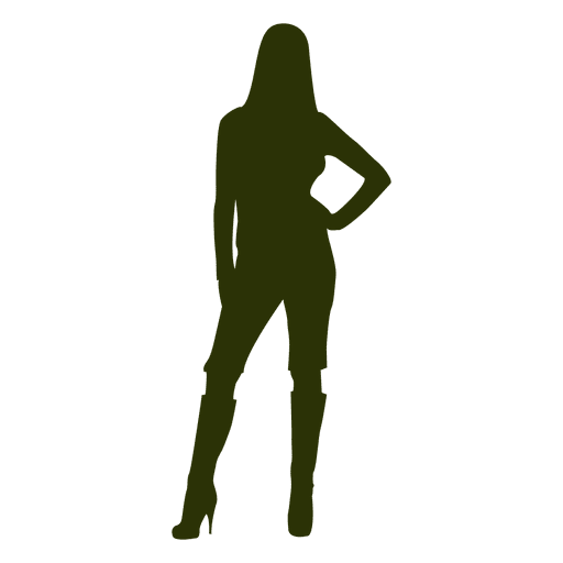 Fashion girl silhouette