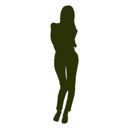 Silhueta de mulher moda Desenho PNG
