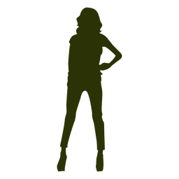 Mode Frauen Silhouette 1 PNG-Design