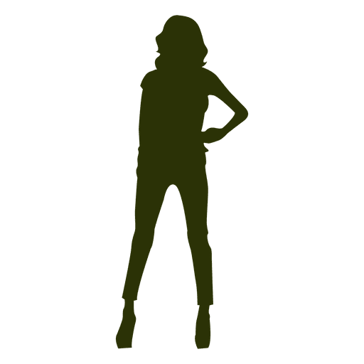 Mode Frauen Silhouette 1 PNG-Design