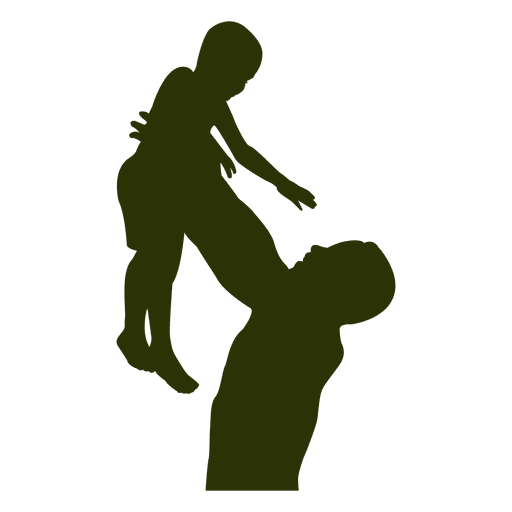 Father playing son silhouette 1 - Transparent PNG & SVG ...