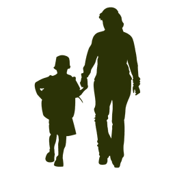 Vater Sohn in die Schule gehen PNG-Design