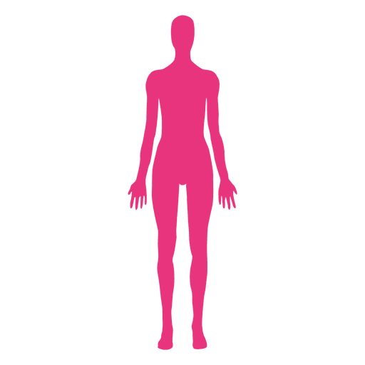 Medizinische Haltung des weiblichen Körpers PNG-Design