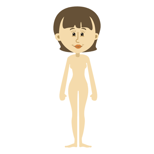 Female character without clothes