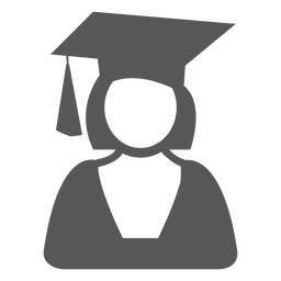 Ícone de graduação feminina Transparent PNG