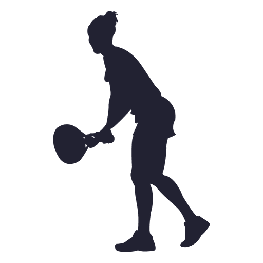 Female tennis player silhouette 1