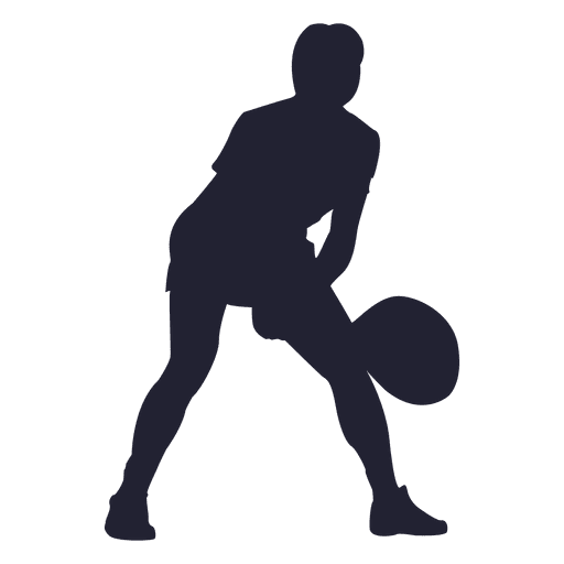 Female tennis player silhouette 2