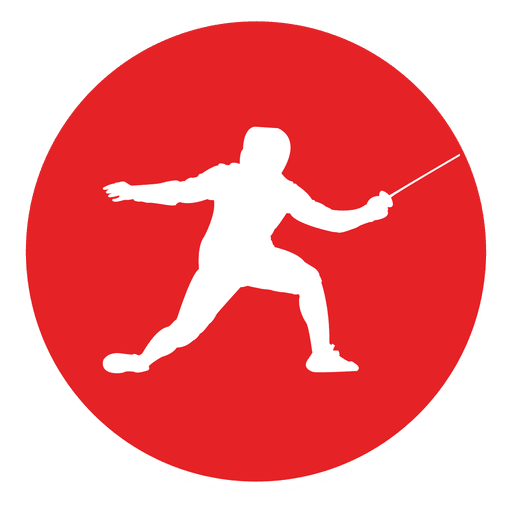 Icono de círculo de esgrima Diseño PNG