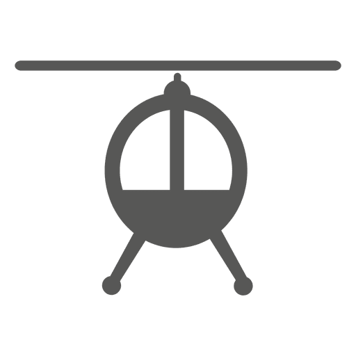 Kampfhubschrauber-Frontsymbol PNG-Design