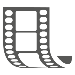 Icono de tira de película Diseño PNG