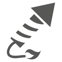Ícone de foguete disparando Desenho PNG