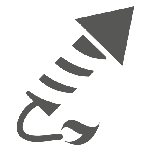 Icono de cohete de disparo Diseño PNG