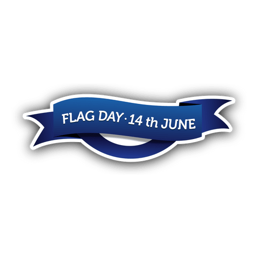 Flag day badge PNG Design