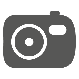Icono de cámara plana Transparent PNG