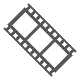 Icono de tira de película plana Diseño PNG