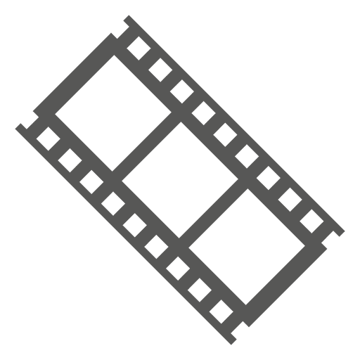 Flaches Filmstreifensymbol PNG-Design