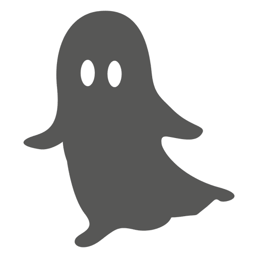 Dibujos animados de fantasma de halloween plana