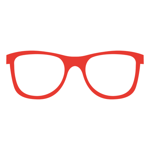 Flache Hipsterbrille 2 PNG-Design