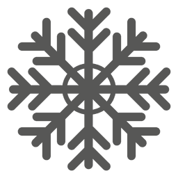 Icono de copo de nieve plano