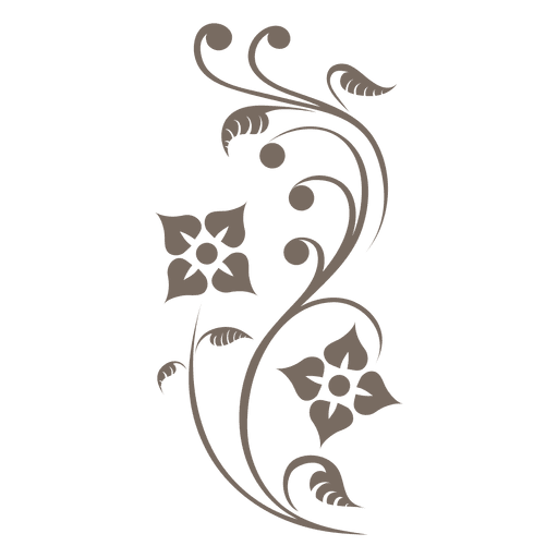 Ecke Verzierung Blumen