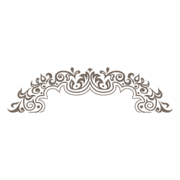 Blumenverzierter runder Rahmen PNG-Design
