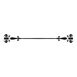 Divisor de línea adornado floral Diseño PNG