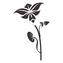 Planta floral adorno 4 Diseño PNG