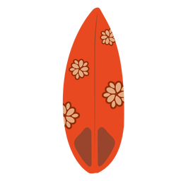 Tabla de surf estampada floral Transparent PNG