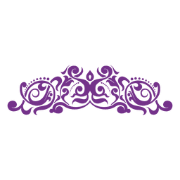 Decoración de remolinos florales 3 Diseño PNG