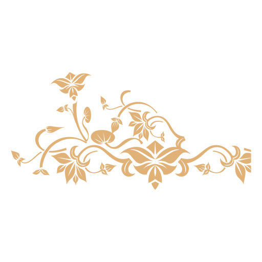 Blumenwirbel Dekoration 5 PNG-Design