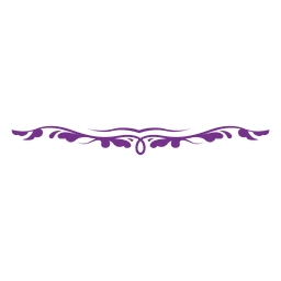 Remolinos florales divisor 2 Diseño PNG