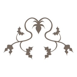 Flouring corner decoration PNG Design