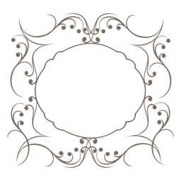 Mehl lockige Wirbel Dekoration PNG-Design