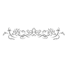 Flouring handgezeichnete Teiler PNG-Design