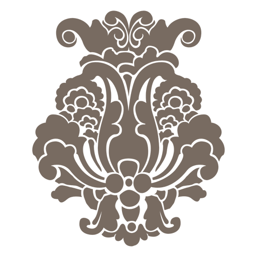 Adorno floral decorativo Diseño PNG