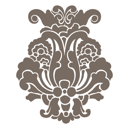 Decorative flower ornament - Transparent PNG & SVG vector file