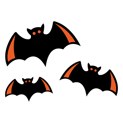 Flying bats cartoon 4 - Transparent PNG & SVG vector file