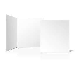Tarjeta en blanco lisa doblada Diseño PNG