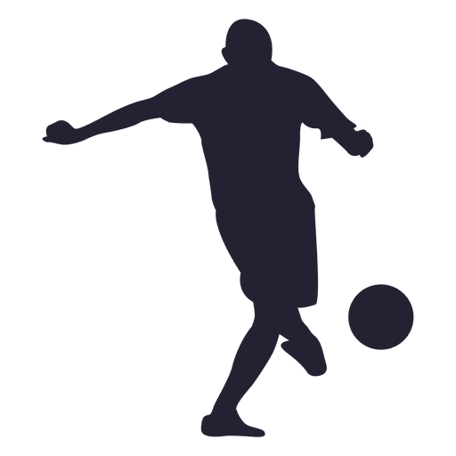 Football player silhouette PNG Design
