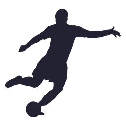 Football player silhouette 1 PNG Design
