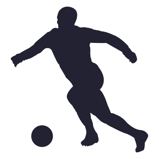 Football player silhouette 2 PNG Design