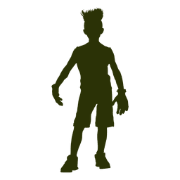 Frankenstein kid character silhouette Transparent PNG